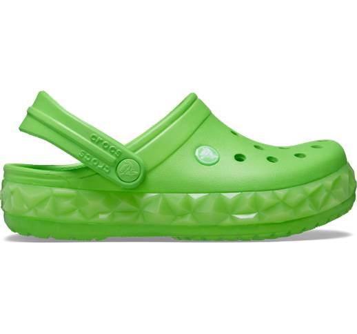 Crocband Geometric Glow Band Clog Kids